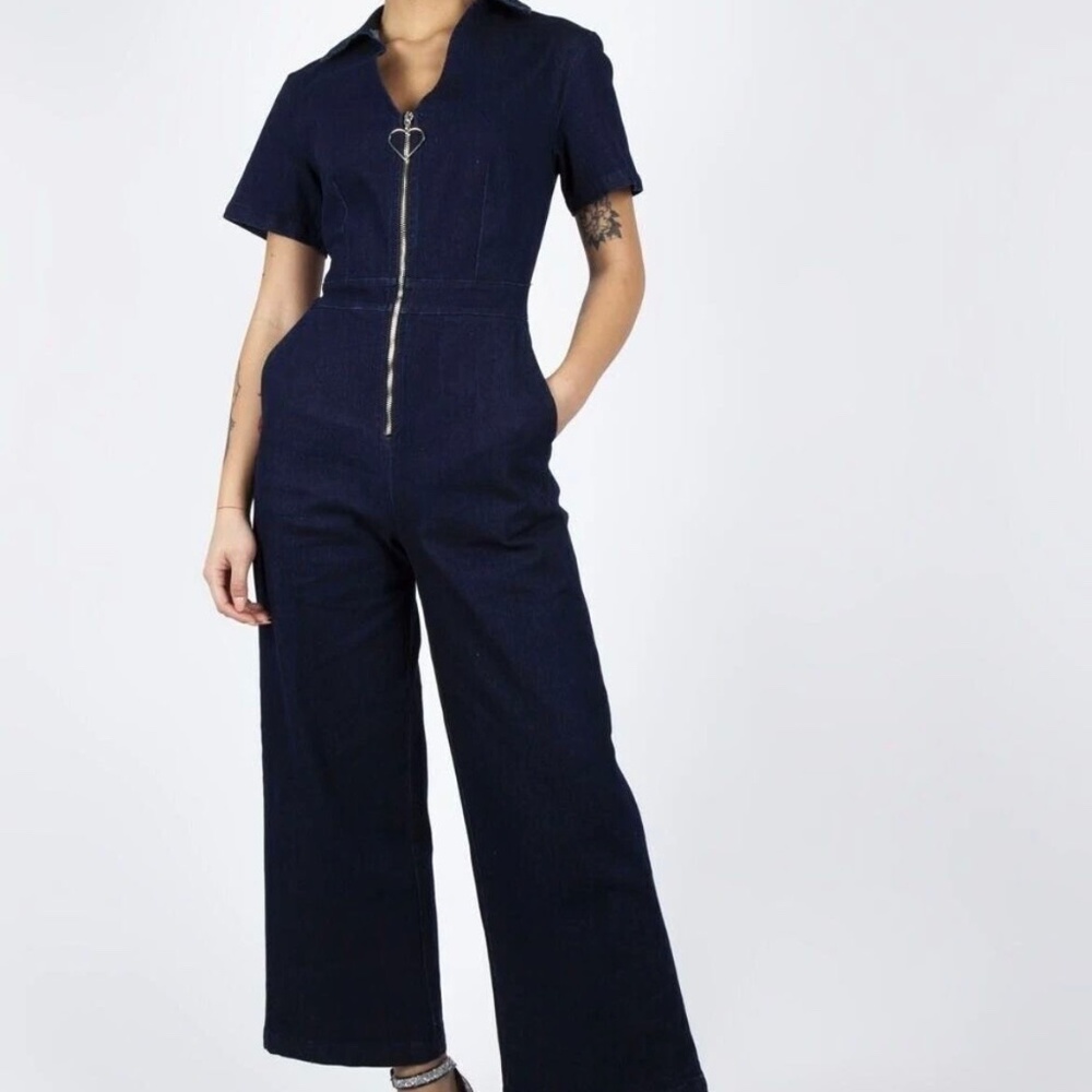 J Lo Style denim size 6-8 jumpsuit